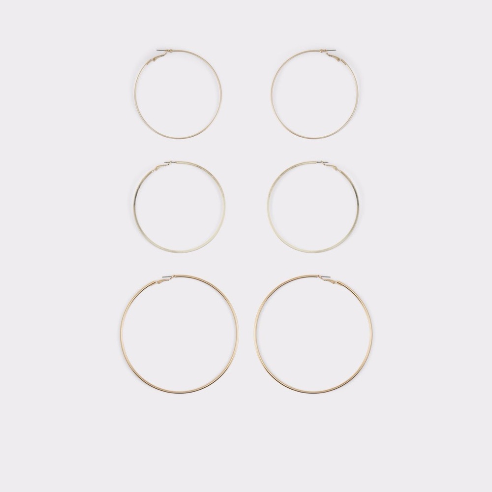 ALDO NWT 3 Pairs Gold Hoop Earrings